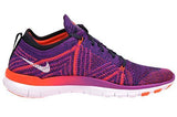 NIKE WOMENS FREE TR FLYKNIT RUNNING SHOES (7.5 B(M) US, HYPER VOLT/WHITE-TOTAL CRIMSON-PURPLE)