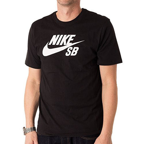 Nike Mens SB Logo T-Shirt Black/White 821946-013 Size Medium