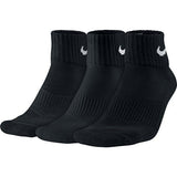 Nike Unisex U Nk Perf Cush Qt 3Pr, Black/White, Large