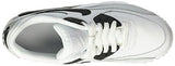 Nike Air Max 90 Letter Big Kids Style Shoes : 833412, White/Black/Platinum, 6.5