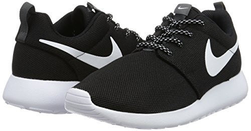 NIKE WOMENS ROSHE ONE RUNNING SHOES (8.5 B(M) US)(BLACK/WHITE/DARK GREY)