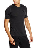 Nike Mens Dri-Fit Cool Milers Short Sleeve Running T-Shirt Black/Pine 718348-010 Size Large