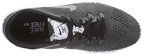 Nike Womens Free 5.0 Tr Fit 5 Prt Training Shoe (8 B(M) US, Black/Mtllc Slver/White/Cl Gry)