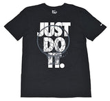 Nike Mens Just Do It Basketball Hoop Graphic T-Shirt Black