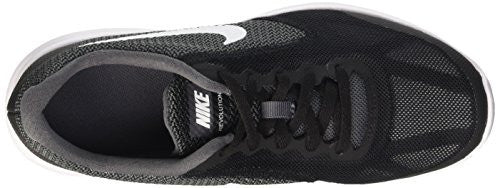 Boys' Nike Revolution 3 (GS) Running Shoe Dark Grey/White-Black-Pure Platinum 4.5Y