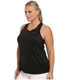 Nike Womens Dry Miler Running Tank (Size 1X-3X) Black/Reflective Silver Tank Top 2X