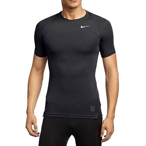 Nike Mens Pro Cool Compression Short Sleeve Top Black/Dark Grey/White 703094-011 Size Medium