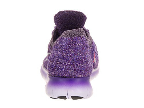 Nike Women's Free Rn Flyknit Grnd Purple/Wht/Brt Mng/Plm Fg Running Shoe 9 Women US
