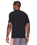 Under Armour Men's Charged Cotton Sportstyle T-Shirt, Black/Steel, Medium