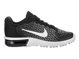 NIKE WOMENS AIR MAX SEQUENT 2 BLACK/WHITE/DARK GREY RUNNING SHOE 9 WOMEN US