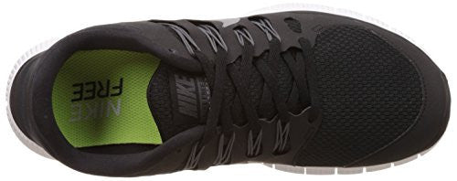 Nike Women's Free 5.0+ Running Shoe, Black/Metallic Silver/Dark Grey/White, 6 B(M) US