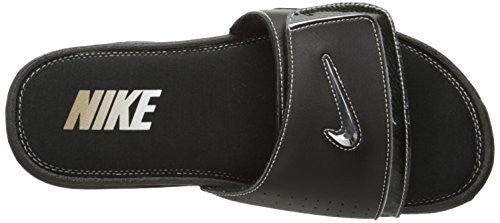 NIKE COMFORT SLIDE 2 MEN's Black/Metallic Silver/White - 11