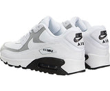NIKE WOMENS AIR MAX 90 WHITE/WHITE/WOLF GREY/BLACK RUNNING SHOE 6.5 WOMEN US