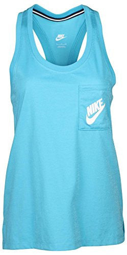 Nike Womens' Signal Racerback Tank Top Light Blue (M)