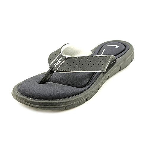 Nike Womens Comfort Thong Black/White Sandal 10 B - Medium