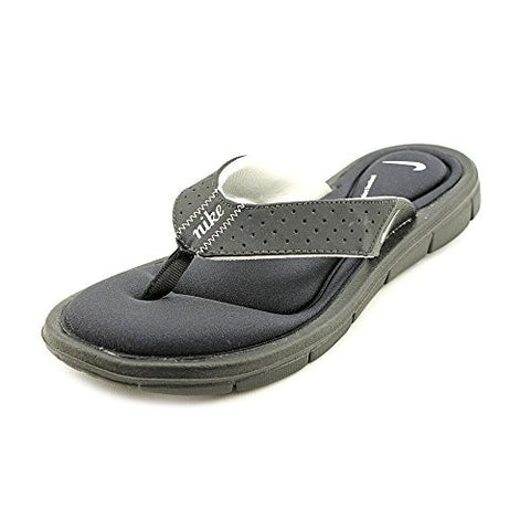 Nike Womens Comfort Thong Black/White Sandal 10 B - Medium