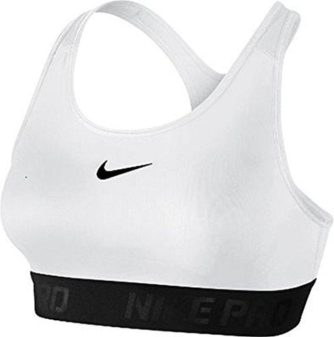 Nike Women's Pro Hypercool Flash Bra White/Black (S)