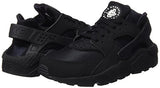 Nike Men's Air Huarache Black/Black/White Running Shoe (9.5)