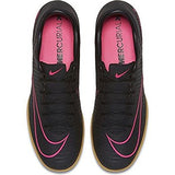 Nike Men's Mercurialx Victory VI IC Indoor Soccer Shoe (Sz. 10.5) Black, Pink