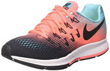 NIKE WOMENS AIR ZOOM PEGASUS 33 BLACK/BLACK LAVA GLOW RUNNING SHOE 8 WOMEN US