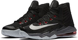 Nike Men's Air Max Audacity 2016 Black/Metallic Silver/University Red Basketball Shoe 10.5 Men US