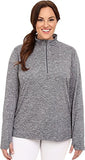 Nike Women's Dri-FIT? Extended Element 1/2 Zip Dark Grey/Heather/Reflective Silver Outerwear 2X