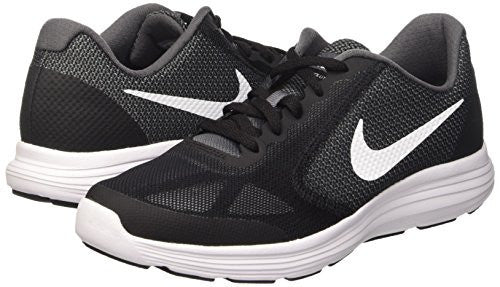 Boys' Nike Revolution 3 (GS) Running Shoe Dark Grey/White-Black-Pure Platinum 4.5Y