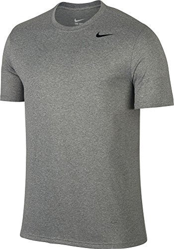 Nike Men's Dry Legend 2.0 Tee, Dark Grey Heather/Black/Black, X-Large