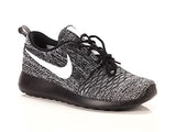 Nike Women's Roshe Run Flyknit Running Trainers 704927, Black/White