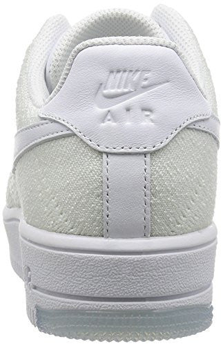 NIKE WOMENS AF1 FLYKNIT LOW WHITE/WHITE CASUAL SHOE 7 WOMEN US