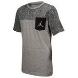 Jordan Jumpman Short Sleeve Graphic Pocket T-Shirt (Medium / 10-12 Years, dark grey heather/black)