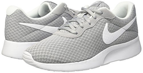 Nike Womens Tanjun Running Sneaker Wolf Grey/White 8