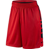 Nike Mens Elite Stripe Basketball Shorts University Red/Black 718378-657 Size Large