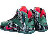 Nike LeBron XII Mens Basketball Shoes 707558-363 Emerald Green Hyper Punch-Dark Emerald 10 M US