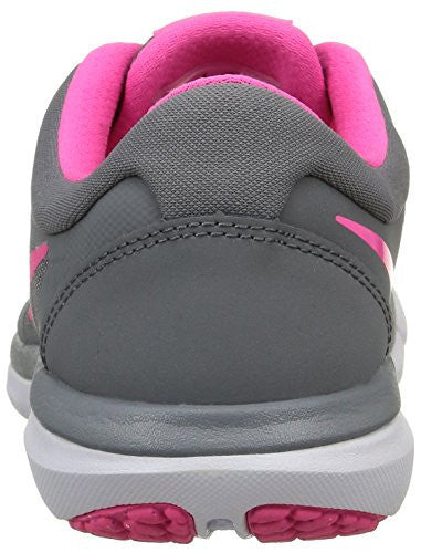 WOMENS NIKE FLEX RUN 2015 RUNNING SHOE COOL GREY/WHITE/PINK POW SIZE 9.5 M US