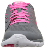 WOMENS NIKE FLEX RUN 2015 RUNNING SHOE COOL GREY/WHITE/PINK POW SIZE 9.5 M US