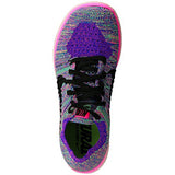 NIKE WOMEN'S WMNS FREE RN FLYKNIT, PINK BLAST/BLACK-RACER BLUE-CLEAR JADE, 7.5 M US