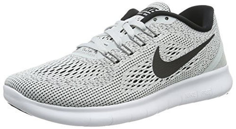 NIKE WOMEN'S FREE RN RUNNING SHOE WHITE/BLACK/PURE PLATINUM 7.5