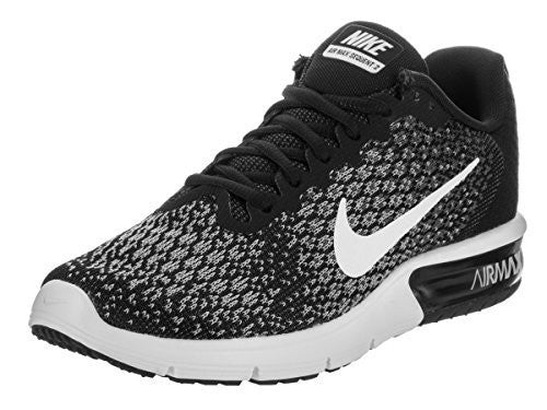 NIKE WOMENS AIR MAX SEQUENT 2 BLACK/WHITE/DARK GREY RUNNING SHOE 9 WOMEN US