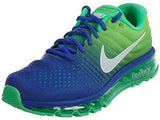 Nike Mens Air Max 2017 Running Shoes Paramount Blue/White/Electro Green 849559-403 Size 11