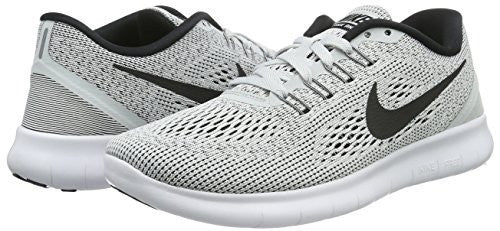 NIKE WOMEN'S FREE RN RUNNING SHOE WHITE/BLACK/PURE PLATINUM 7.5