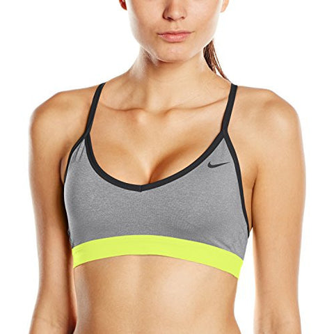 Nike Pro Indy Women's Sports Bra (M, 064 Dark Grey Heather/Anthracite)