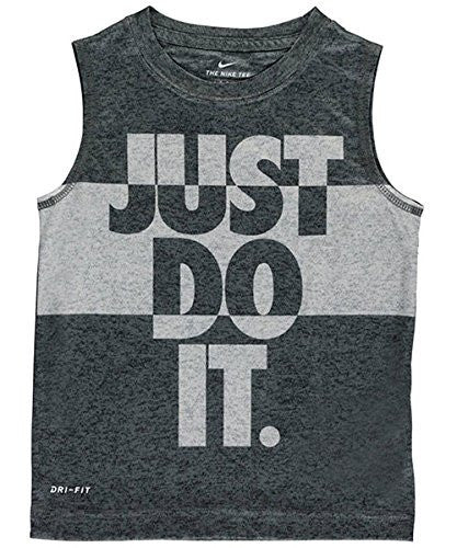 Nike Little Boys' Dri-Fit Sleeveless T-Shirt (Sizes 4 - 7) - cool gray, 7