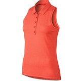 Nike Women's Dri-Fit Precision Jaqcuard Racerback Golf Shirt-Red-Small