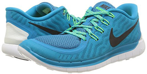 Nike Womens Wmns Free 5.0, BLUE LAGOON/BLACK-VLTG GREEN-CP, 7.5 M US