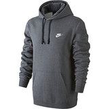 Nike Mens Sportswear Pull Over Club Hooded Sweatshirt - X-Large - White/Black