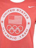 Nike Mens United States Olympic Team Dri-Fit Shirt Red (X-Large)