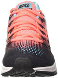 NIKE WOMENS AIR ZOOM PEGASUS 33 BLACK/BLACK LAVA GLOW RUNNING SHOE 8 WOMEN US