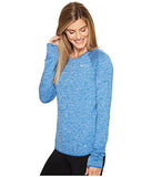 Nike Women's Therma Sphere Element Running Top Blue Medium