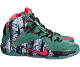 Nike LeBron XII Mens Basketball Shoes 707558-363 Emerald Green Hyper Punch-Dark Emerald 10 M US